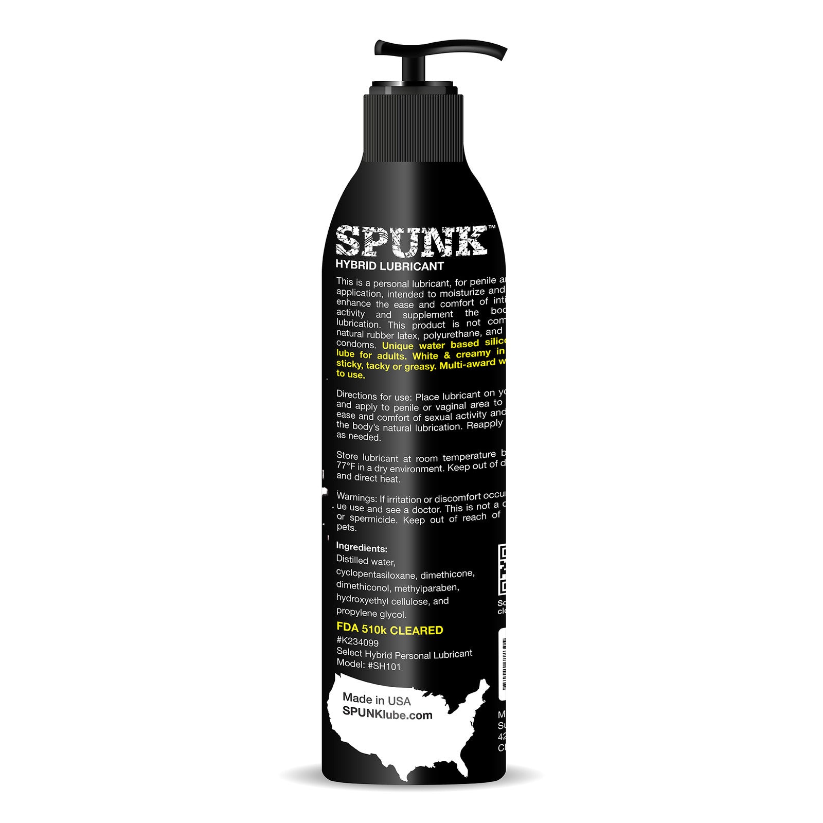 SPUNK Lube HYBRID Semen Silicone🍯Sperm Jizz Cum Splooge Lube 8oz SALE SALE!