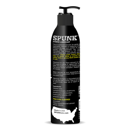 SPUNK Lube HYBRID Semen Silicone🍯Sperm Jizz Cum Splooge Lube 8oz SALE SALE!